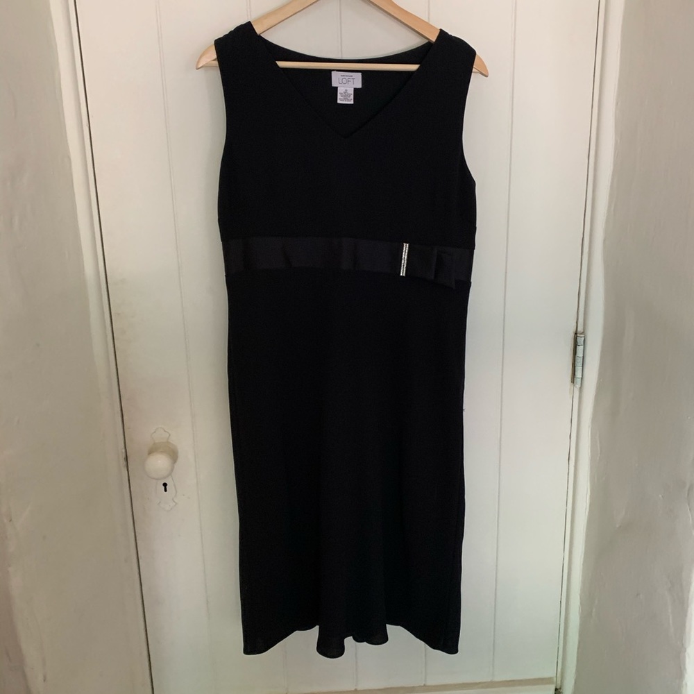 black loft dress